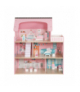 Domek dla lalek drewniany duży, oświetlenie LED + mebelki i akcesoria, 3 poziomy, Kruzzel 26364 18406