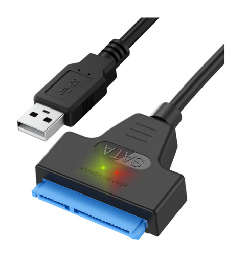 Adapter Sata USB SSD 3.0 do dysku HDD, SSD, na dysk, kabel przejściówka, dysków 2,5 – Plug & Play, szybki transfer danych Izoxis 26096 18409