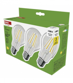 Żarówka LED Filament A60 E27 5,9 W (60 W) 806 lm Neutralna biel EMOS ZF5D43.3
