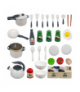 Garnki dla dzieci, zestaw akcesoriów kuchennych 32el. Kruzzel 26330 18486