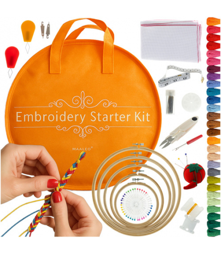 Mulina zestaw do haftu haftowania, muliny kolorowe nici do wyszywania, duży komplet 100 kolorów 25724 18359