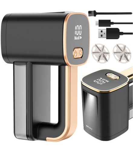 Golarka do ubrań tapicerki swetrów kanapy, mocna i duża maszynka do odzieży, bezprzewodowa, ładowalna USB-C, czarna Ruhhy 26642 18459