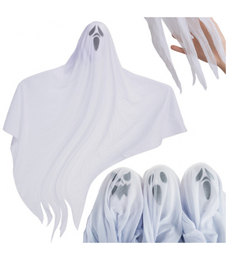 Duchy wiszące na Halloween, dekoracja, ozdoba wisząca, 3 straszne duchy 75cm, 3szt. Ruhhy 25957 18434