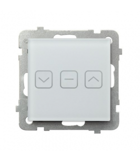 SONATA TOUCH ŁPDT-7RS/m/78 Łącznik dotykowy żaluzjowy z podświetleniem + WiFi Białe szkło szronione Ospel