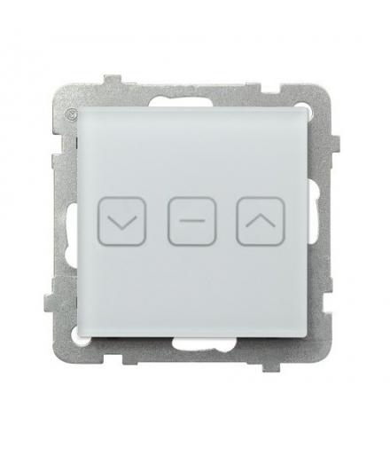 SONATA TOUCH ŁPDT-7RS/m/78 Łącznik dotykowy żaluzjowy z podświetleniem + WiFi Białe szkło szronione Ospel