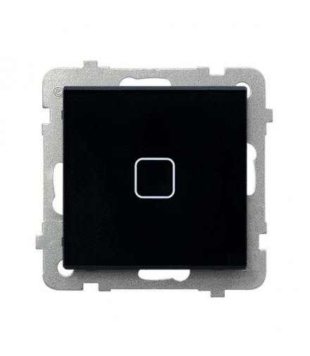 SONATA TOUCH ŁPDT-1RS/m/32 Łącznik dotykowy jednobiegunowy z podświetleniem + WiFi Czarne szkło Ospel