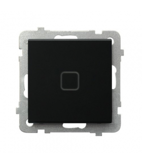 SONATA TOUCH ŁPDT-1RS/m/79 Łącznik dotykowy jednobiegunowy z podświetleniem + WiFi Czarne szkło szronione Ospel