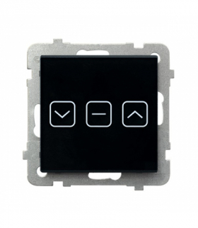 SONATA TOUCH ŁPDT-7RS/m/32 Łącznik dotykowy żaluzjowy z podświetleniem + WiFi Czarne szkło Ospel