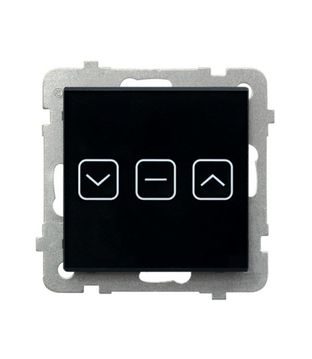 SONATA TOUCH ŁPDT-7RS/m/32 Łącznik dotykowy żaluzjowy z podświetleniem + WiFi Czarne szkło Ospel