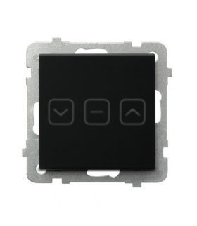 SONATA TOUCH ŁPDT-7RS/m/79 Łącznik dotykowy żaluzjowy z podświetleniem + WiFi Czarne szkło szronione Ospel