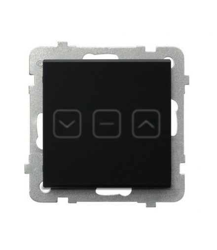 SONATA TOUCH ŁPDT-7RS/m/79 Łącznik dotykowy żaluzjowy z podświetleniem + WiFi Czarne szkło szronione Ospel