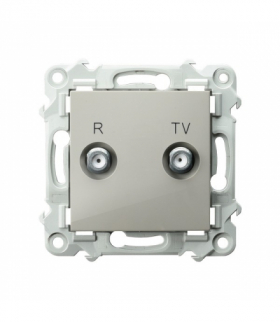 SZAFIR GPA-10ZPZ/m/83 Gniazdo RTV zakończeniowe 10-dB Kaszmirowy beż Ospel