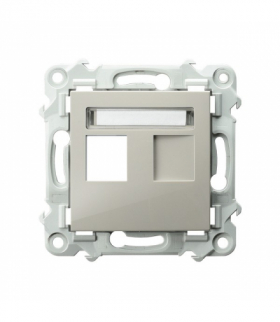 SZAFIR GPK-1Z/p/83 Obudowa gniazda pojedynczego typu Keystone prosta Kaszmirowy beż Ospel