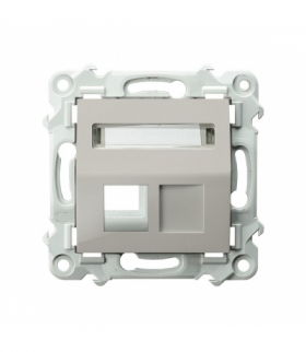 SZAFIR GPK-1ZS/p/83 Obudowa gniazda pojedynczego typu Keystone skośna Kaszmirowy beż Ospel