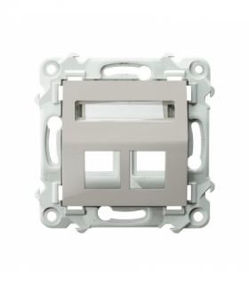 SZAFIR GPK-2ZS/p/83 Obudowa gniazda podwójnego typu Keystone skośna Kaszmirowy beż Ospel