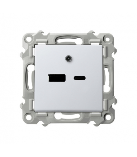 SZAFIR GPUSB-2Z/m/00 Ładowarka USB A+C Biały Ospel