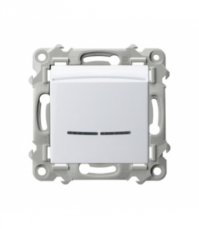 SZAFIR ŁP-15ZS/m/00 Łącznik hotelowy z podświetleniem pomarańczowym Biały Ospel