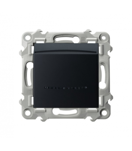 SZAFIR ŁP-15ZS/m/33 Łącznik hotelowy z podświetleniem pomarańczowym Czarny metalik Ospel