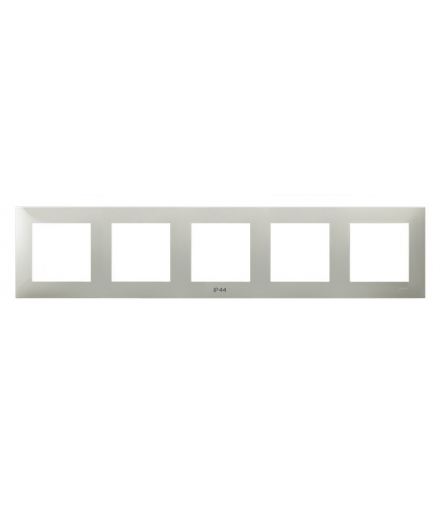 SZAFIR RH-5Z/83 Ramka pięciokrotna do łączników IP-44 Kaszmirowy beż Ospel