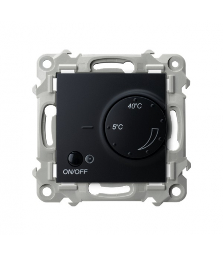 SZAFIR RTP-1ZN/m/33 Regulator temperatury z czujnikiem napowietrznym Czarny metalik Ospel