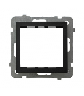 AS AP45-1G/m/33 Adapter podtynkowy systemu OSPEL 45 do serii As Czarny metalik Ospel