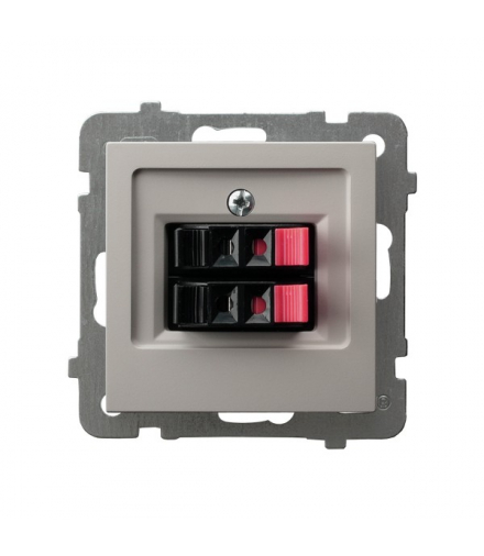 AS GG-2G/m/82 Gniazdo głośnikowe podwójne Kaszmir Ospel