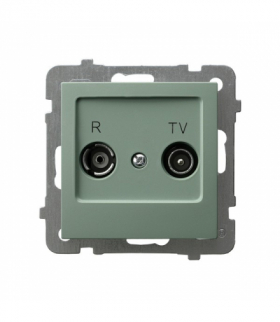 AS GPA-10GPZ/m/84 Gniazdo RTV zakończeniowe 10-dB Zielony mat Ospel