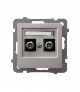 AS GPA-2GF/m/82 Gniazdo antenowe typu F podwójne Kaszmir Ospel