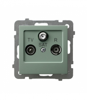 AS GPA-GS/m/84 Gniazdo RTV-SAT końcowe Zielony mat Ospel
