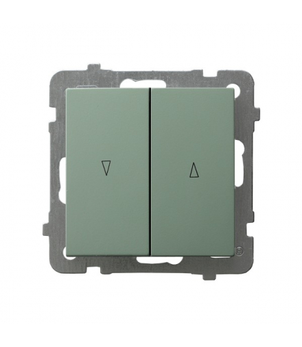 AS ŁP-7GB/m/84 Łącznik żaluzjowy z blokadą mechaniczną Zielony mat Ospel