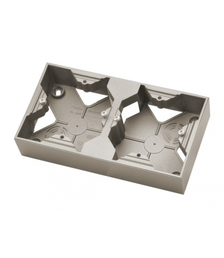 AS PNP-2G/82 Puszka instalacyjna do serii As podwójna Kaszmir Ospel