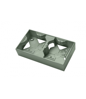 AS PNP-2G/84 Puszka instalacyjna do serii As podwójna Zielony mat Ospel