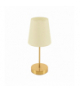 Lampka stołowa FATIMA E14 ECRU, antyczny mosiądz/ecru, klasyczna, metalowa podstawa, Struhm 04829