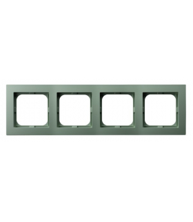 AS R-4G/84 Ramka poczwórna Zielony mat Ospel