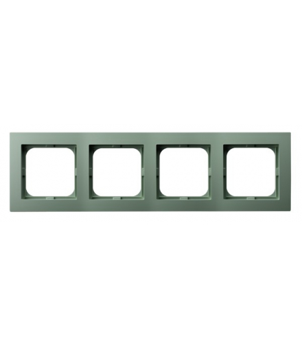 AS R-4G/84 Ramka poczwórna Zielony mat Ospel