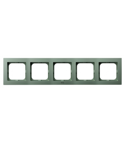 AS RH-5G/84 Ramka pięciokrotna do łączników IP-44 Zielony mat Ospel