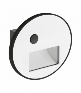 Oprawa LED schodowa, dekoracyjna WEKTOR C PIR 1,2W, czujnik ruchu, biała, regulacja barwy CCT, Struhm 04863