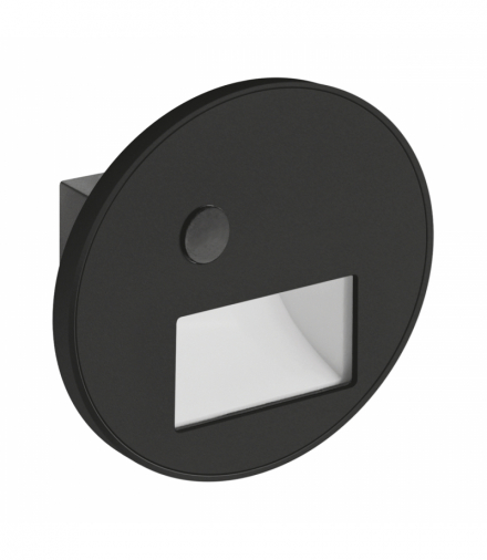 Oprawa LED dekoracyjna WEKTOR C PIR 1,2W, czujnik ruchu, czarna, regulacja barwy CCT, Struhm 04864