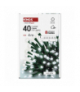 Lampki choinkowe Classic 40 LED 4m zimna biel, zielony przewód, IP44, 8 programów, timer EMOS D4AC21