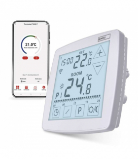 Inteligentny termostat pokojowy do ogrzewania podłogowego, GoSmart z WiFi, P56S01F EMOS P56S01F