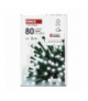 Lampki choinkowe Classic 80 LED 8m zimna biel, zielony przewód, IP44, 8 programów, timer EMOS D4AC22