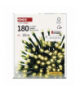 Lampki choinkowe Classic 180 LED 18m ciepła biel, zielony przewód, IP44, 8 programów, time EMOS D4AW24