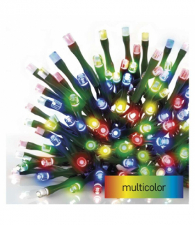 Lampki choinkowe Classic 40 LED 4m multikolor, zielony przewód, IP44, 8 programów, timer EMOS D4AM21