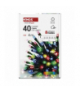 Lampki choinkowe Classic 40 LED 4m multikolor, zielony przewód, IP44, 8 programów, timer EMOS D4AM21