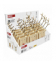 Dekoracje - renifer 8 LED , 16 cm, 2x AAA, ciepła biel, IP20, timer, 12 szt., display box EMOS DCWW42