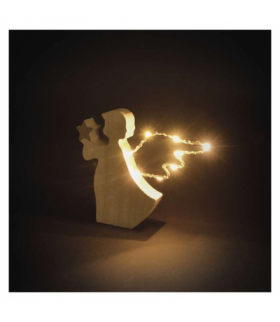 Dekoracje - anioł 8 LED, 13 cm, 2x AA, ciepła biel, IP20, timer EMOS DCWW43