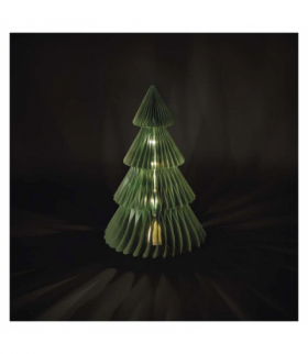 Dekoracje - choinka papierowa 10 LED, 30 cm, ciepła biel, 3× AA, IP20, timer EMOS DCAW21