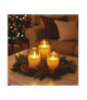 Dekoracje - świece woskowe w szkle, 100 LED, 3 szt, 6x AA, ciepła biel, IP20, timer EMOS DCCW05