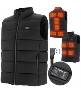 Kamizelka podgrzewana na USB, 11 Stref Grzania, bezrękawnik, zimowa, ogrzewana, uniseks, rozmiar L Trizand 26541 18515