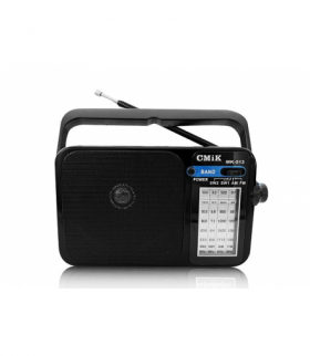 Radio przenośne campingowe MK-513, FM, AUX, latarka, akumulator 800mAh,kabel USB-C, czarne LXMK513C
